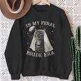 Cat In My Feral Bride Era Engagement Bridal Retro Sweatshirt Gifts for Old Women