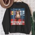 Cat Gym Meme Everything Hurts Gym Hilarious Cat Gym Camisa de entrenamiento Regalos para ancianas