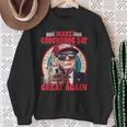 Cool Trump Groundhog Make Groundhog Day Great Again Sweatshirt Gifts for Old Women