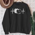 Heartbeat Ekg Apple Fruit Apple Sweatshirt Geschenke für alte Frauen