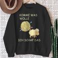 Knitting Saying Comme Was Wolle Ich Sheep Das Sweatshirt Geschenke für alte Frauen