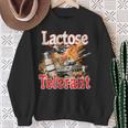 Lactose Tolerance Or Lactose Intolerance Meme Sweatshirt Geschenke für alte Frauen