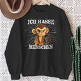 Monkey Meme Based I Hate People Saying Sweatshirt Geschenke für alte Frauen