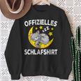 Sleeping Cat Nightdress Pyjamas Official Sleep Sweatshirt Geschenke für alte Frauen