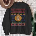 Ugly Christmas Bitcoin Short Sleeve Sweatshirt Geschenke für alte Frauen