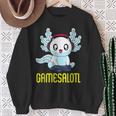 Gamesalotl Gamesolotl Gamer Gaming Axolotl Playsalotl Sweatshirt Geschenke für alte Frauen