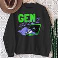 Gen Z Slogan Sleeping Fault Gen Zzz Generation Z Sweatshirt Geschenke für alte Frauen