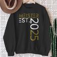 Graduation Master Est 2025 Golden Outfit Master Exam Sweatshirt Geschenke für alte Frauen