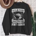 Grandpa And Grandson Angel Partner Fishing Partner Father's Day Sweatshirt Geschenke für alte Frauen