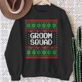 Groom Squad Xmas Bachelor Party Ugly Christmas Sweater Sweatshirt Gifts for Old Women