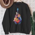 Guitar Splash Watercolour For Guitarists Electric Guitars Sweatshirt Geschenke für alte Frauen