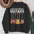 You Can Never Have Too Many Guitars Music Guitar Sweatshirt Gifts for Old Women