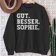 Gut Besser Sophie Saying First Name Sophie Sweatshirt Geschenke für alte Frauen