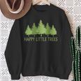 Happy Little Vintage Adorable Forest Outfits Trees Sweatshirt Gifts for Old Women