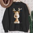 Happy Reindeer I Deer Wild Animal Elk Christmas Fun Sweatshirt Geschenke für alte Frauen