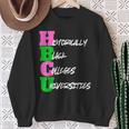 Hbcu Pink And Green Historically Black College University Sweatshirt Gifts for Old Women