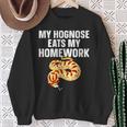 Hognose Snake My Hognose Eats My Homework Sweatshirt Gifts for Old Women