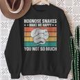 Hognose Snakes Make Me Happy Retro Western Hognose Sweatshirt Gifts for Old Women