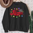 The Hope Personalized Name Flowers On Stage Stars Sweatshirt Gifts for Old Women