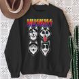 Huskiss Dogs Puppy Rock Rockin For Husky Lover Sweatshirt Gifts for Old Women