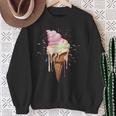 Ice Cream Melting Ice Cream Cone In Pastel Colours Sweatshirt Geschenke für alte Frauen