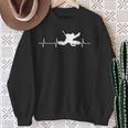 Ice Hockey Goalkeeper Heartbeat Hockey Goalie Sweatshirt Geschenke für alte Frauen