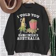 Ich Habe Dir Gesagt Ein Roadtrip Durch Australien Souvenir Popcorn Witz Reisen Sweatshirt Geschenke für alte Frauen