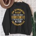 Ich Schnarche Nicht Schnarcher Saying Snoring Sweatshirt Geschenke für alte Frauen