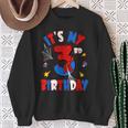 It's My 3Rd Birthday Spider Theme Party Boy Birthday Sweatshirt Gifts for Old Women