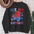 It's My 4Th Birthday Spider Boy Birthday Theme Party Sweatshirt Gifts for Old Women