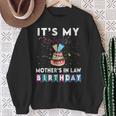 It's My Mother's In Law Birthday Family Matching Confetti Sweatshirt Gifts for Old Women