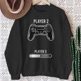 Jugador 2 Anuncio Embarazo Pareja Camisa de entrenamiento Regalos para ancianas