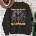 Kiss Your Homies Goodnight Cringe Hard Skeleton Meme Sweatshirt Geschenke für alte Frauen