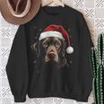 Labrador Dog Christmas Walking Dog Fan Sweatshirt Geschenke für alte Frauen