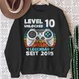 Level 10 Years Birthday Young Gamer 2015 Birthday Sweatshirt Geschenke für alte Frauen