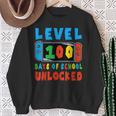 Level 100 Days Of School Unlocked 100 Days Of School Gamer Sweatshirt Gifts for Old Women