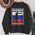 Leyenda De Boxeo Ruso Con Bandera Para Boxeador De Rusia Camisa de entrenamiento Regalos para ancianas