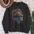 Lion Sunglasses Headphones Party Lion Lovers Lion Sweatshirt Geschenke für alte Frauen