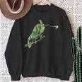 Lizard Meme Eat Watercolor Reptile Eating Lizard Herpetology Sweatshirt Gifts for Old Women