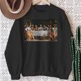 The Lord Jesus Christ With 12 Apostles On The Supper Of The Father S Sweatshirt Geschenke für alte Frauen