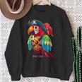 Loro Pirata Divertido Loroestido Como Pirata Camisa de entrenamiento Regalos para ancianas