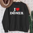 I Love Doner With I Love Doner Motif Sweatshirt Geschenke für alte Frauen