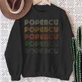 Love Heart Popescu Grungeintage-Stil Schwarz Popescu Sweatshirt Geschenke für alte Frauen