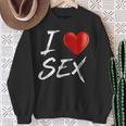 I Love Heart Sex Sweatshirt Geschenke für alte Frauen