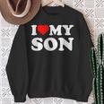 I Love My Son Heart Sweatshirt Geschenke für alte Frauen