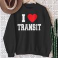 I Love Transit Sweatshirt Geschenke für alte Frauen