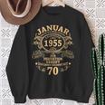 Man January 1955 70 Years intage 70Th Birthday Sweatshirt Geschenke für alte Frauen