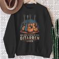 Man Kann Niemals Zuiele Gitarren Haben Gitarrist Sweatshirt Geschenke für alte Frauen