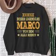 Marco With First Name Slogan Sweatshirt Geschenke für alte Frauen