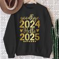 Matching Family Celebration New Year's Eve Goodbye 2024 Hello 2025 Sweatshirt Geschenke für alte Frauen